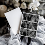 Simple Modern Minimalist 3 Photo Wedding  Thank Yo You Card<br><div class="desc">This sleek and timeless card features a minimalist design, offering a clean canvas to convey your heartfelt thanks. The simplicity of the card allows your appreciation to take centre stage, making it a perfect choice for expressing gratitude after your wedding day. Meticulously crafted with modern aesthetics and attention to detail,...</div>