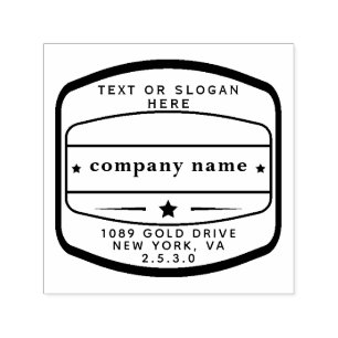 Simple Modern Minimalist Business  Self-inking Stamp
