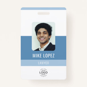 Simple Modern Minimalist Company Staff ID Badge