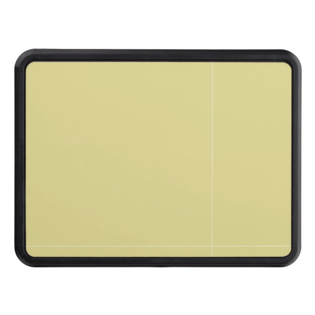 Simple Modern Minimalist Creme Trailer Hitch Cover (Front)