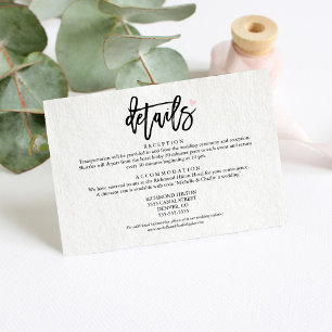 Simple Modern Minimalist Details Enclosure Card