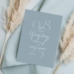 Simple Modern Minimalist Dusty Blue Wedding Save The Date<br><div class="desc">Elegant save the date wedding invitations that are simple and stylish with modern handwritten script and minimalist design.</div>