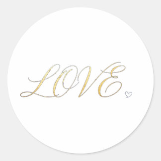 Simple modern Minimalist LOVE sticker