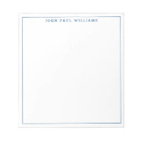 Simple Modern Minimalist Navy Blue Line Frame Chic