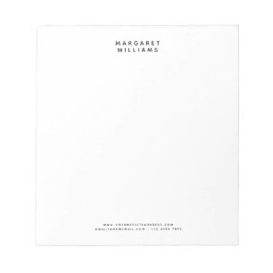 Simple Modern Minimalist Office Notepad
