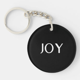  Simple Modern Minimalist Professional Black  Keychain
