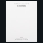 Simple Modern Minimalist Professional Office Letterhead<br><div class="desc">Simple Modern Minimalist Professional Office Letterhead</div>