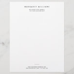 Simple Modern Minimalist Professional Office Letterhead<br><div class="desc">Simple Modern Minimalist Professional Office Letterhead</div>