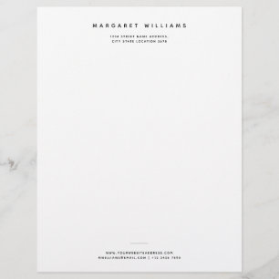 Simple Modern Minimalist Professional Office Letterhead