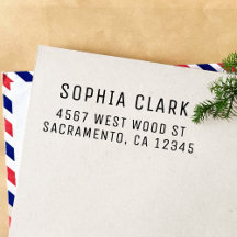 Simple Modern Minimalist Return Address Self-inkin