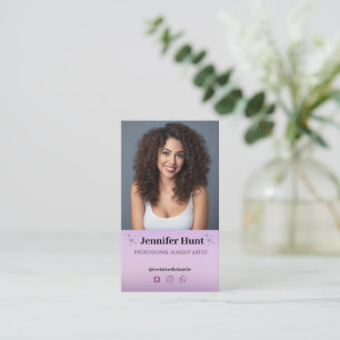 Simple Modern Minimalist Social Media Business Card