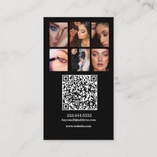 Simple Modern Minimalist Social Media  Business Card