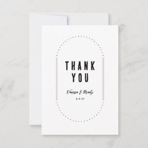 Simple Modern Minimalist Thank You Card