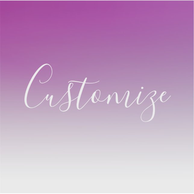 Simple Modern Minimalistic Purple Ombre Gradient (Front)