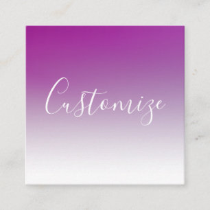 Simple Modern Minimalistic Purple Ombre Gradient Enclosure Card
