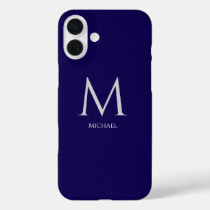Simple Modern Monogram Case-Mate iPhone Case