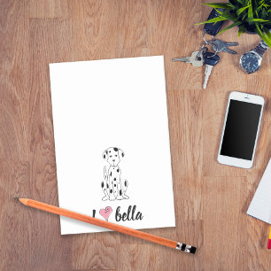 Simple Modern Monogram Dalmatian Stylish Chic Post-it Notes