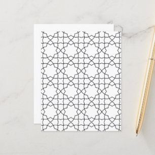 Simple Modern Moroccan Islamic geometric design