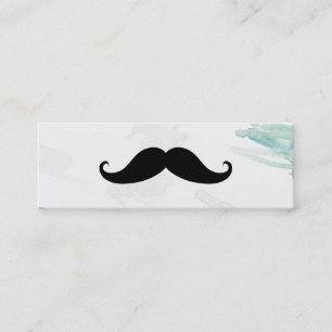 Simple Modern Moustache Barber Shop Mini Business  Mini Business Card