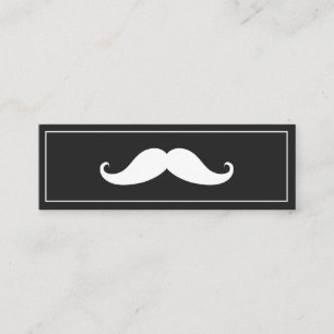 Simple Modern Moustache Barber Shop Mini Business Mini Business Card