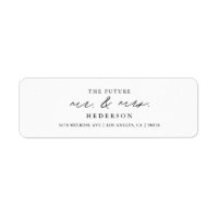 Simple Modern Mr And Mrs Return Address