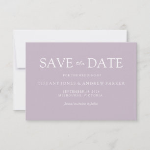 Simple Modern Muddy Blush Wedding Save the date