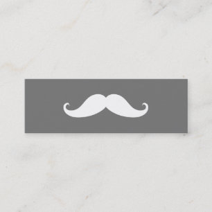 Simple Modern Mustache Barber Shop Mini Business C Card