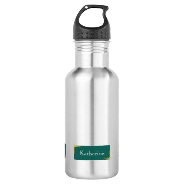Simple Modern Name Green 532 Ml Water Bottle (Front)
