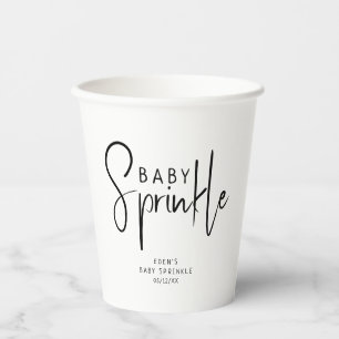 Simple Modern Neutral Baby Sprinkle Paper Cups