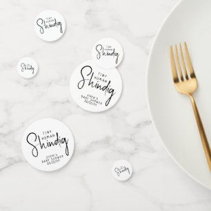 Simple Modern Neutral Tiny Human Shindig Confetti