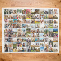 Simple Modern Personalized 108 Photo Collage