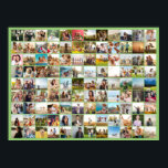 Simple Modern Personalized 108 Photo Collage Poster<br><div class="desc">Create your own personalized photo collage poster featuring 108 of your favourite pictures.</div>
