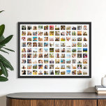 Simple Modern Personalized 108 Photo Collage Poster<br><div class="desc">Create your own personalized photo collage poster featuring 108 of your favourite pictures.</div>