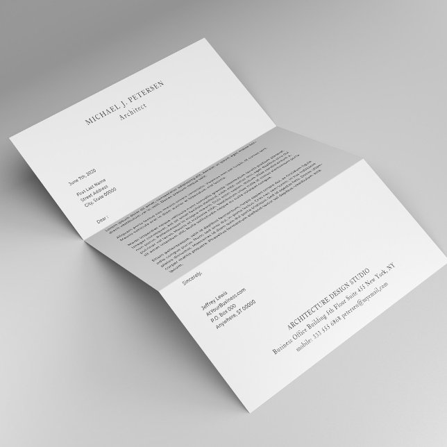 Simple modern personalized black and white letterhead (Creator Uploaded)