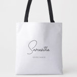 Simple Modern Personalized Bridesmaid Proposal Tote Bag<br><div class="desc">Looking for a chic, trendy, yet simple gift for your Bridesmaids? These modern tote bags are a practical gift that they can use even after your wedding day! All text, including title and script names, can be changed. You can change the title to fit your wedding party! (ex. Bridesmaid, Maid...</div>