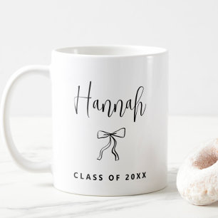 Simple Modern Personalized Class of 2025 Graduatio Coffee Mug