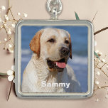 Simple Modern Personalized Pet Dog Family Photo Charm<br><div class="desc">Custom picture jewellery collection - a modern and minimalist way to cherish your loved ones, pets and memories forever. Our personalized name jewellery is the perfect way to keep your family and friends close to your heart. Our photo jewellery features a simple and elegant design that will complement any outfit,...</div>