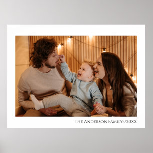 Simple Modern Personalized Photo Poster