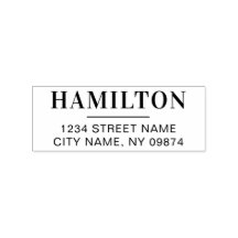 Simple Modern Personalized Return Address