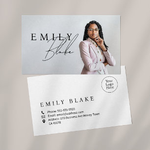Simple Modern Photo Business  Card