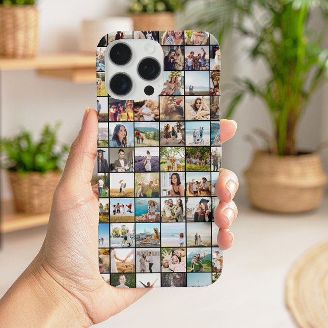 Simple Modern Photo Collage iPhone Case (Creator Uploaded)