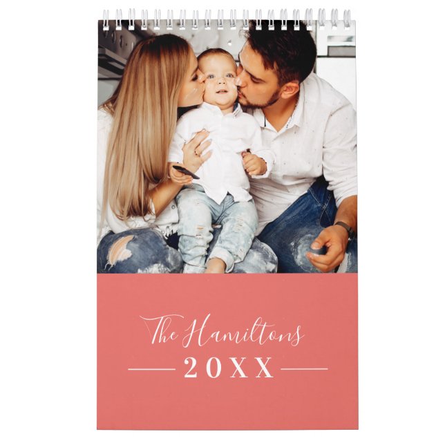 Simple Modern Photo Family 2025 Calendar (Cover)
