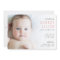 Simple Modern Photo Girl Birth Announcements