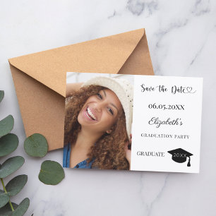 Simple modern photo Graduation Save The Date