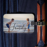 Simple Modern Photo Template Custom Family Name Luggage Tag<br><div class="desc">Simple Modern Photo Template Custom Family Name Luggage Tag features your favourite photo with your personalized family name. Makes a fantastic gift for Christmas,  birthday,  anniversary,  Mother's Day,  Father's Day,  Grandparents Day and more. Personalize by editing the text in the text box provided. Designed by ©Evco Studio www.zazzle.com/store/evcostudio</div>