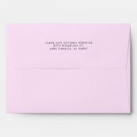 Simple Modern Pink Return Address