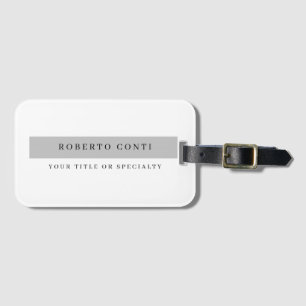 Simple Modern Plain Minimalist Luggage Tag