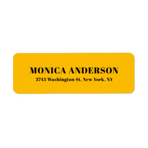 Simple Modern Plain Professional Amber Yellow