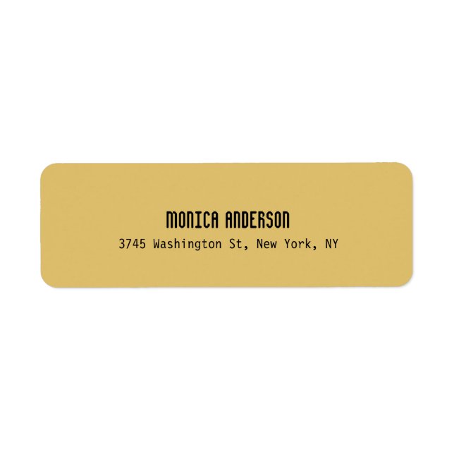 Simple Modern Plain Professional Brass Yellow (Devant)