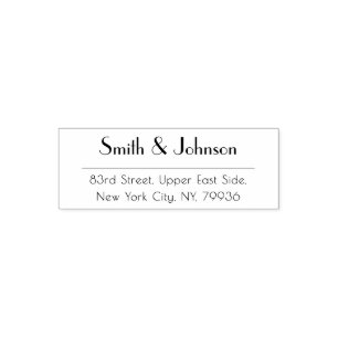 Simple Modern Professional Office Return Address Self-inking Stamp